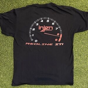 Injen Racing Technology “Redline It” RPM Gauge Black and Red Men's Shirt